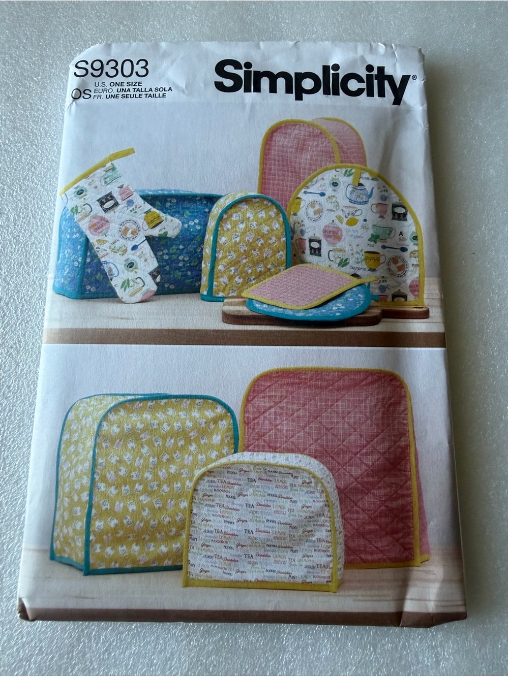 Simplicity S9303 Appliance Covers Pot Holders & Mitt Pattern Retro Vintage NEW